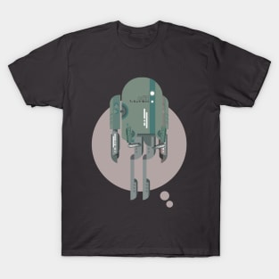 Robot Matte Silver T-Shirt